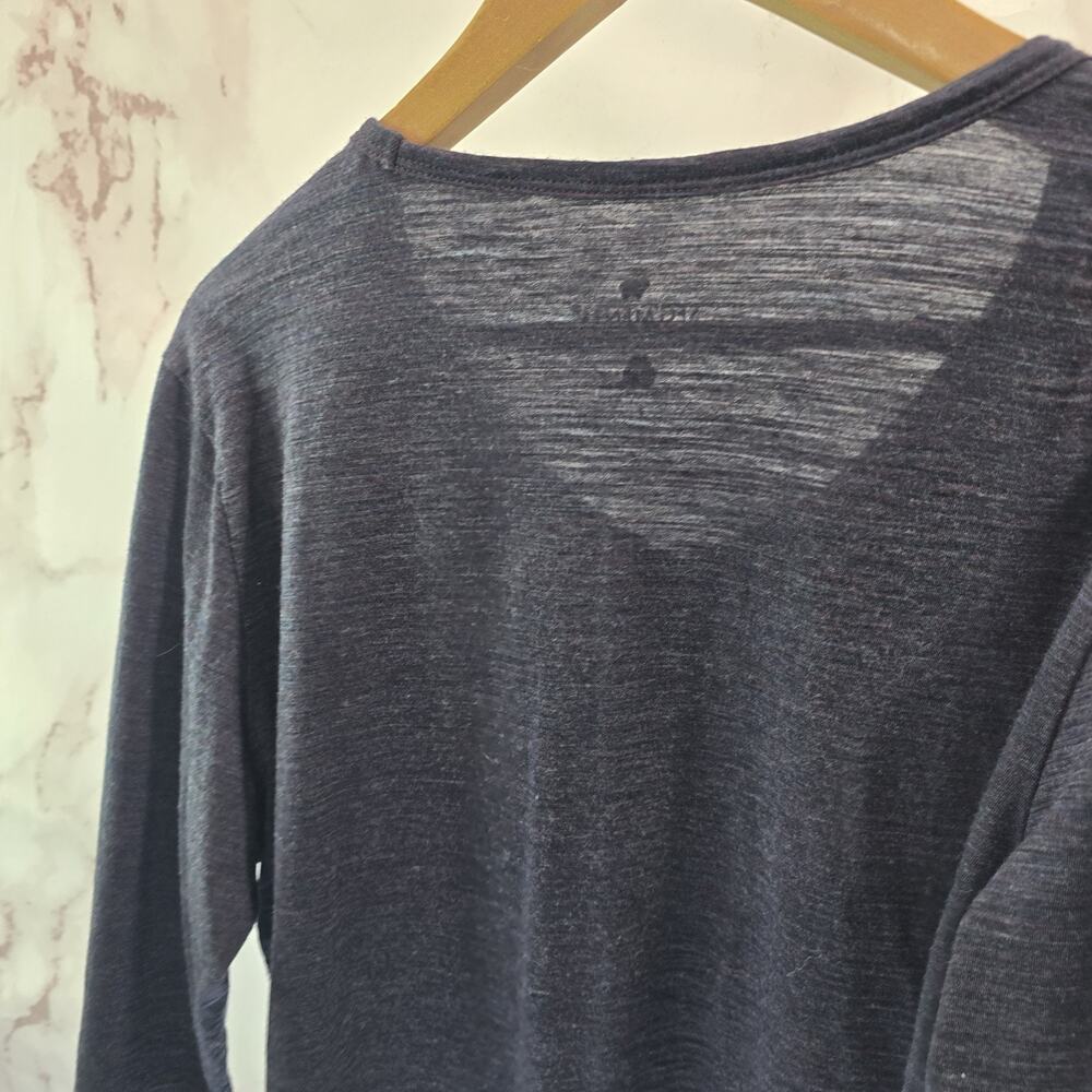 Segments Top Womens Large Purple Merino Wool Baselayer Shirt Long Sleeve Shirt - Picture 6 of 10